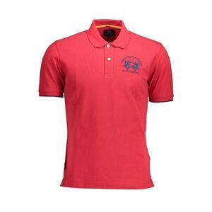 La Martina Red Cotton Polo Men's T-Shirt